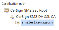 国密DV SSL证书链